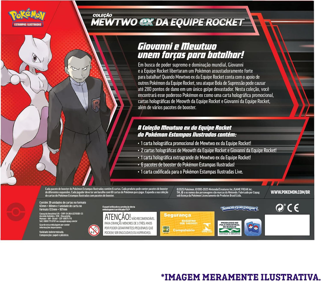 Pokémon - Box Pokémon Mewtwo EX da Equipe Rocket