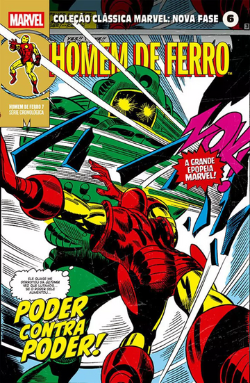 Coleção Clássica Marvel - Nova Fase Vol.06 - Homem de Ferro 7 - Poder Contra Poder
