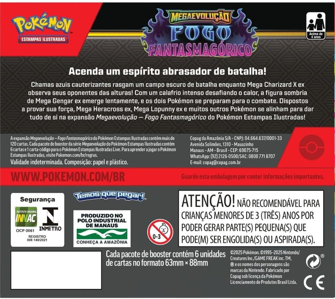 Pokémon - Box Display Fogo Fantasmagórico