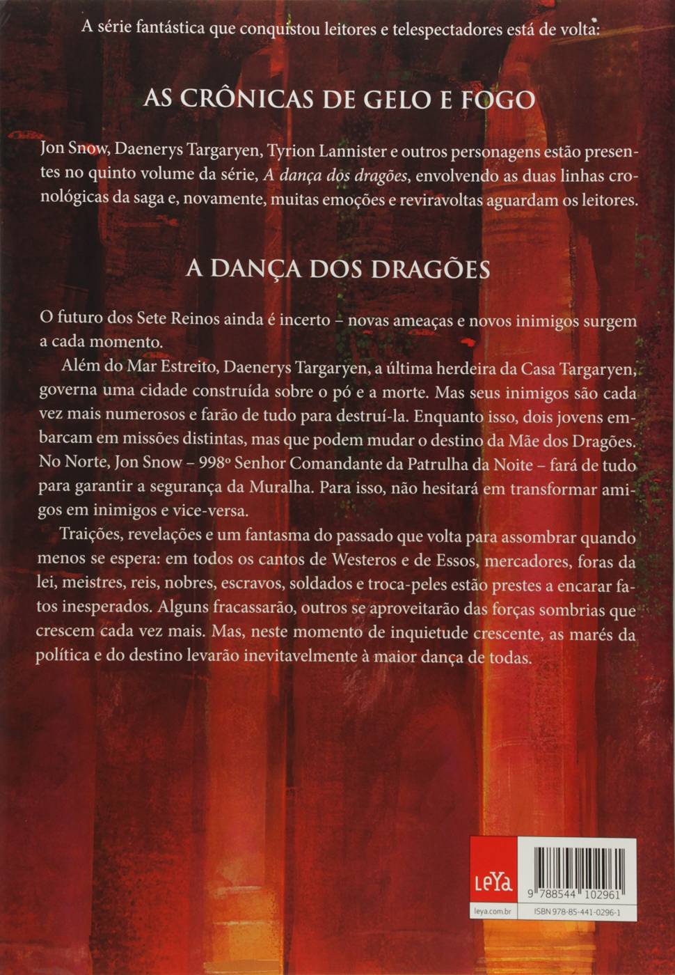 A Dança dos Dragões - As Crônicas de Gelo e Fogo - Livro 5 - George R.R. Martin