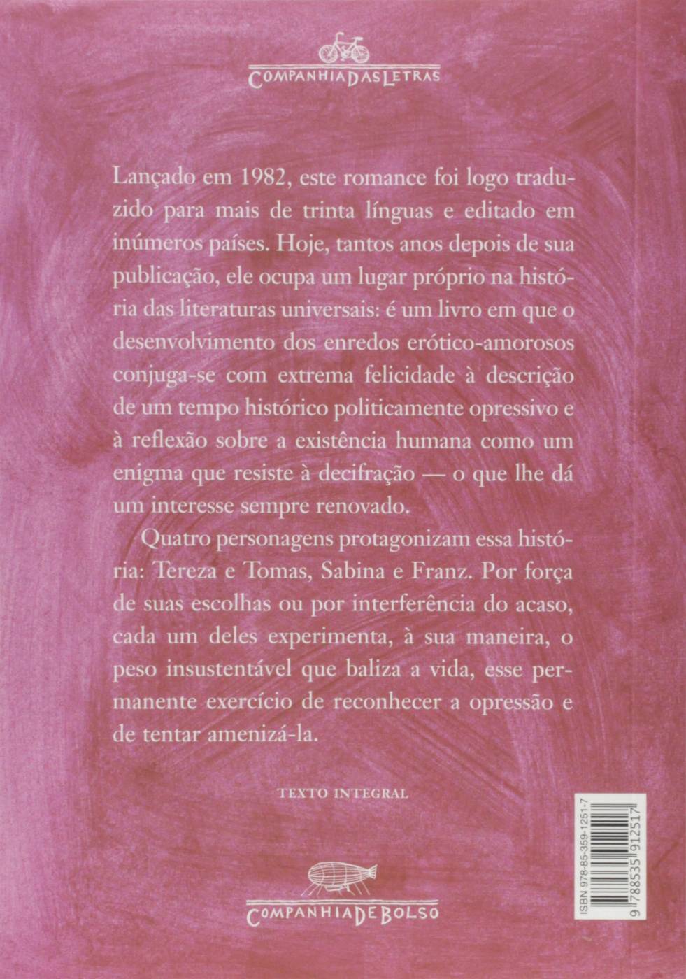 A Insustentável Leveza do Ser - Milan Kundera