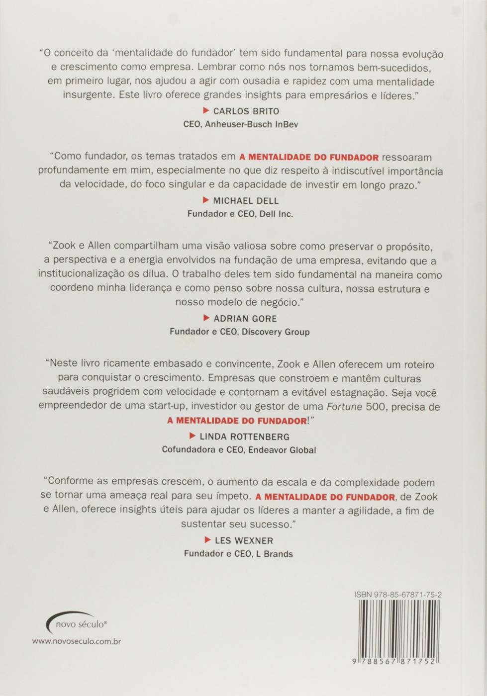 A Mentalidade do Fundador - Chris Zook e James Allen
