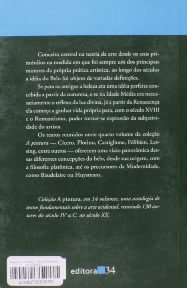 A Pintura - Textos Essenciais - Vol.4 - O Belo
