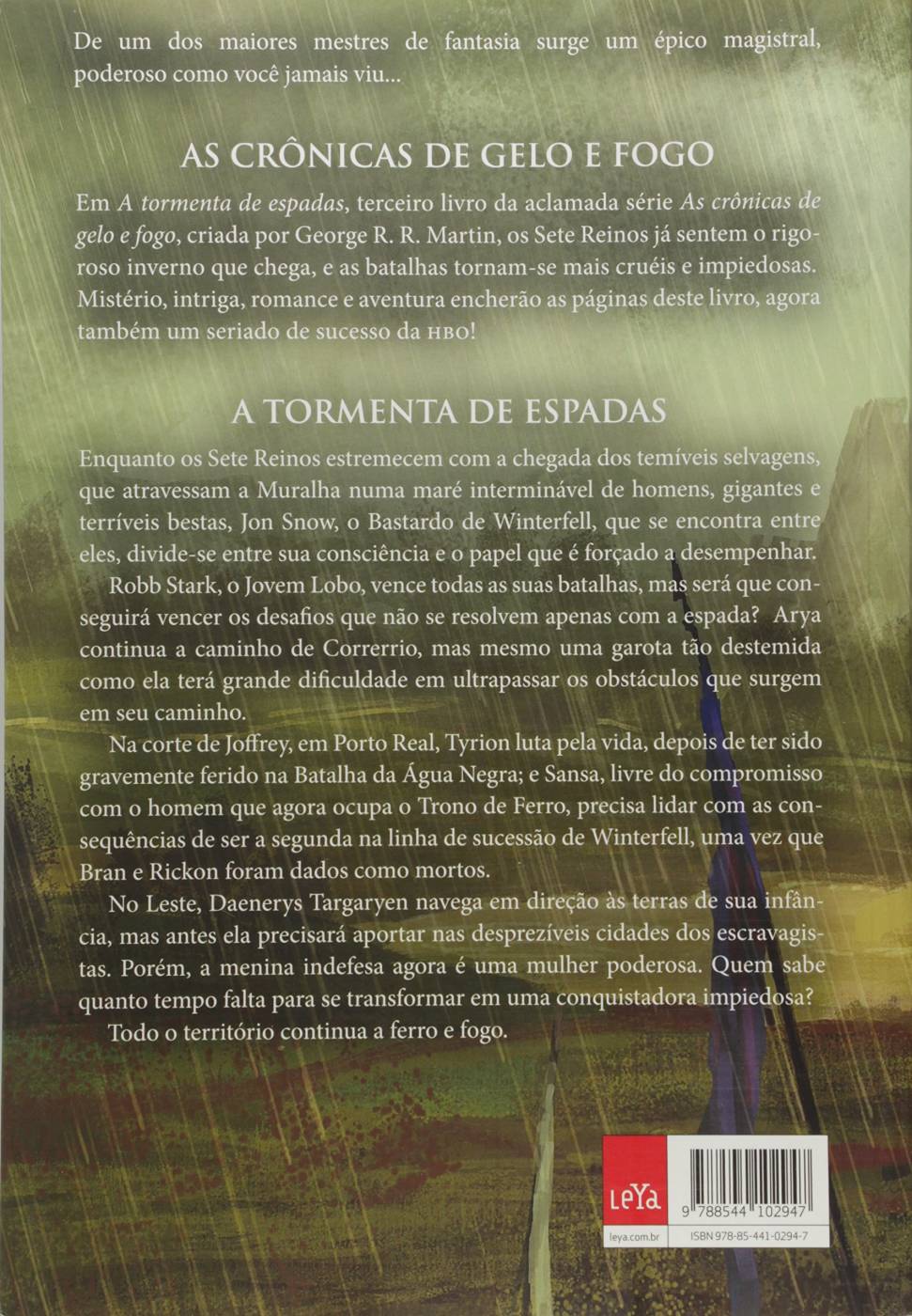A Tormenta de Espadas: As Crônicas de Gelo e Fogo - Livro 3 - George R. R. Martin