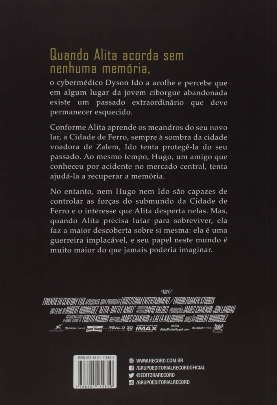 Alita - Anjo de Combate - O Livro Oficial do Filme