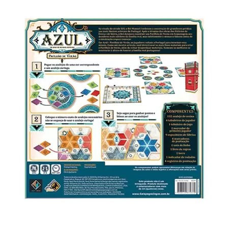 Azul Pavilhão de Verão