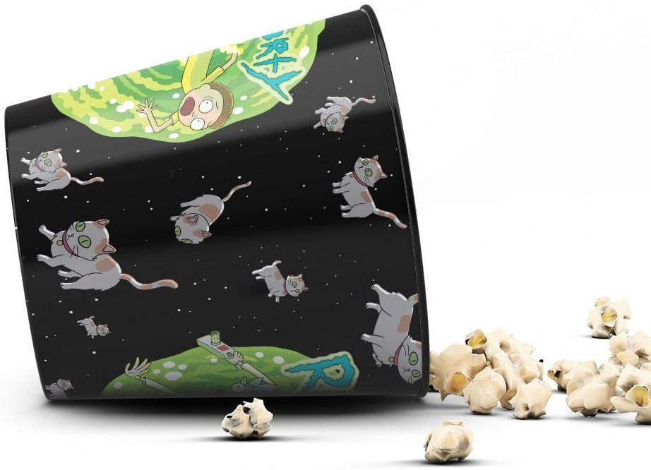 Balde de Pipoca Rick and Morty - Gatos