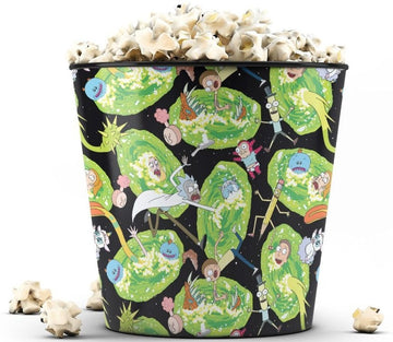 Balde de Pipoca Rick and Morty - Portais e Personagens