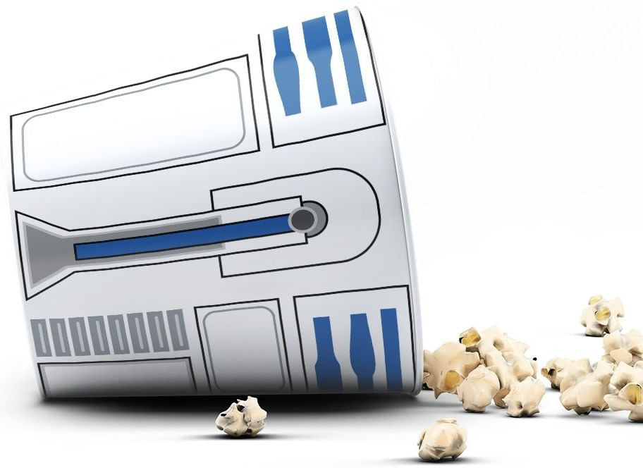 Balde de Pipoca Robô Azul