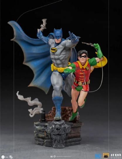 Batman & Robin Deluxe - DC Comics By Ivan Reis - Art Scale 1/10 - Iron Studios