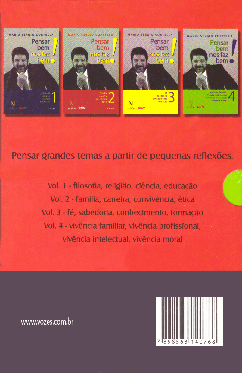 Box Pensar Bem nos Faz Bem - Vols. 1 ao 4 - Mario Sergio Cortella