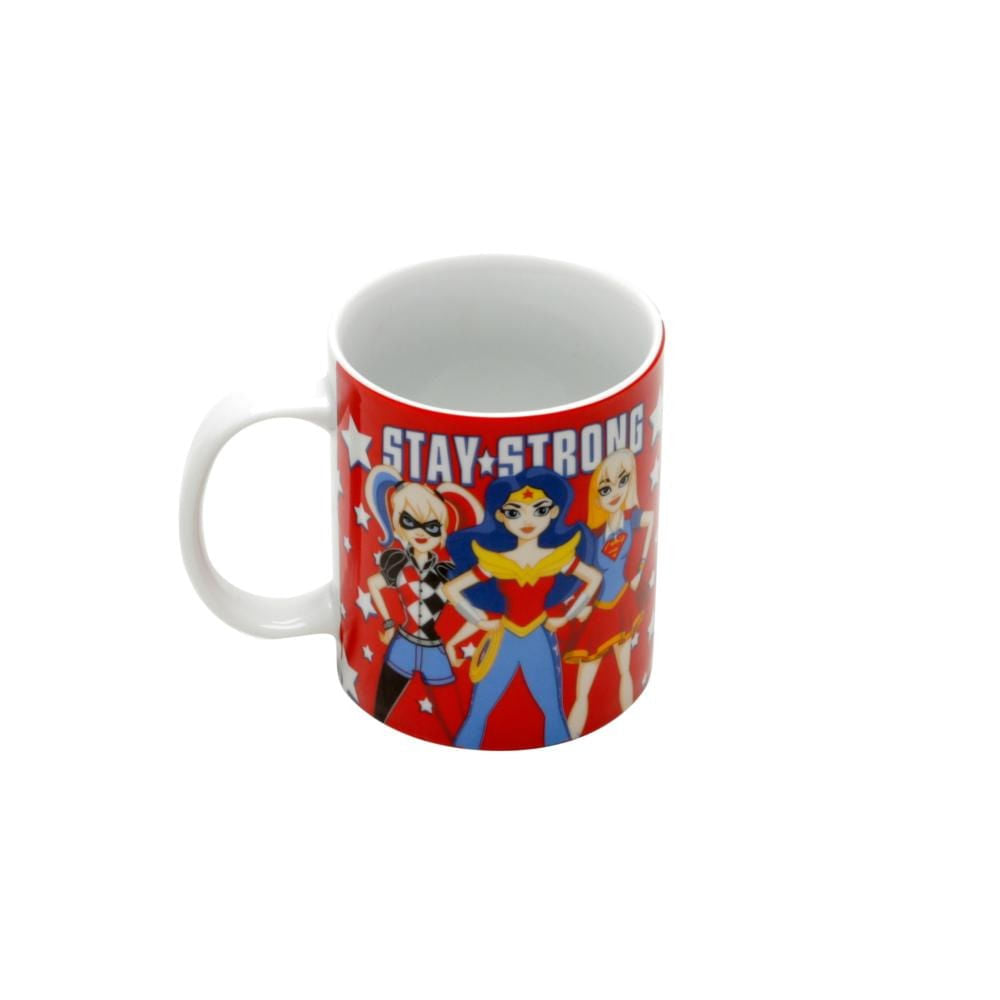 Caneca DC Super Hero Girls - Arlequina, Mulher-Maravilha e Supergirl