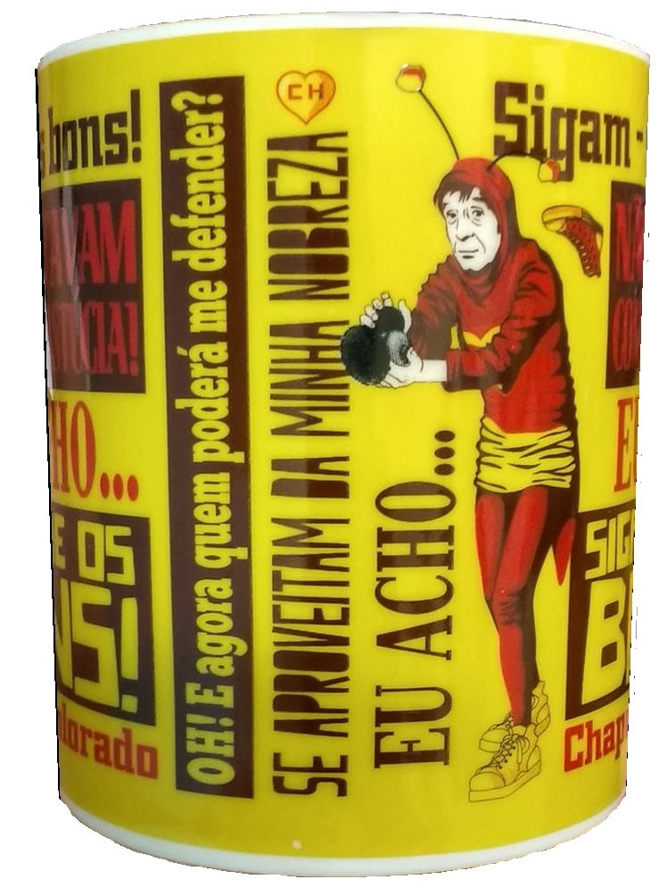 Caneca Chapolin Colorado Amarelo - Frases
