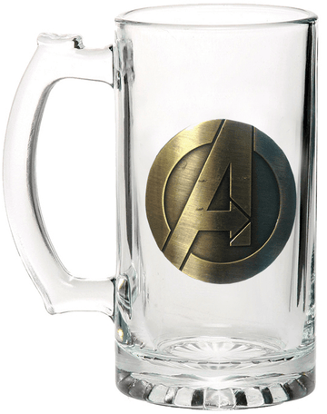 Caneca com Brasão de Metal - Vingadores