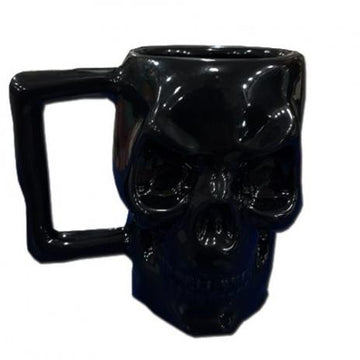 Caneca Criativa 3d Caveira Skull  Preta