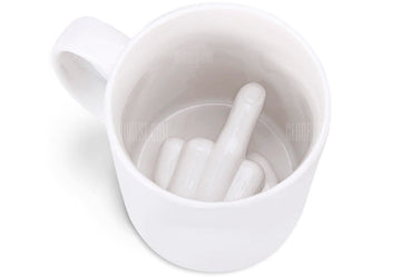 Caneca Dedo do Meio Branca