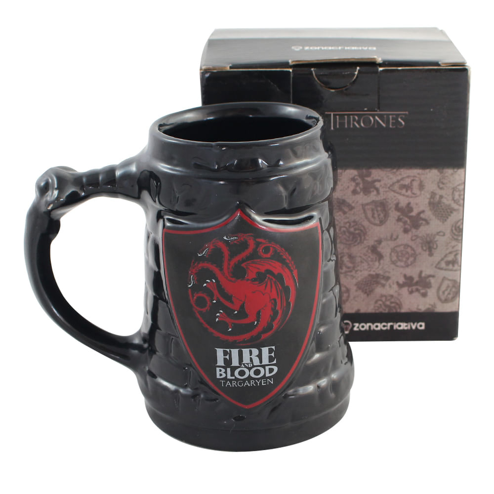 Caneca Game Of Thrones - Escudo Targaryen