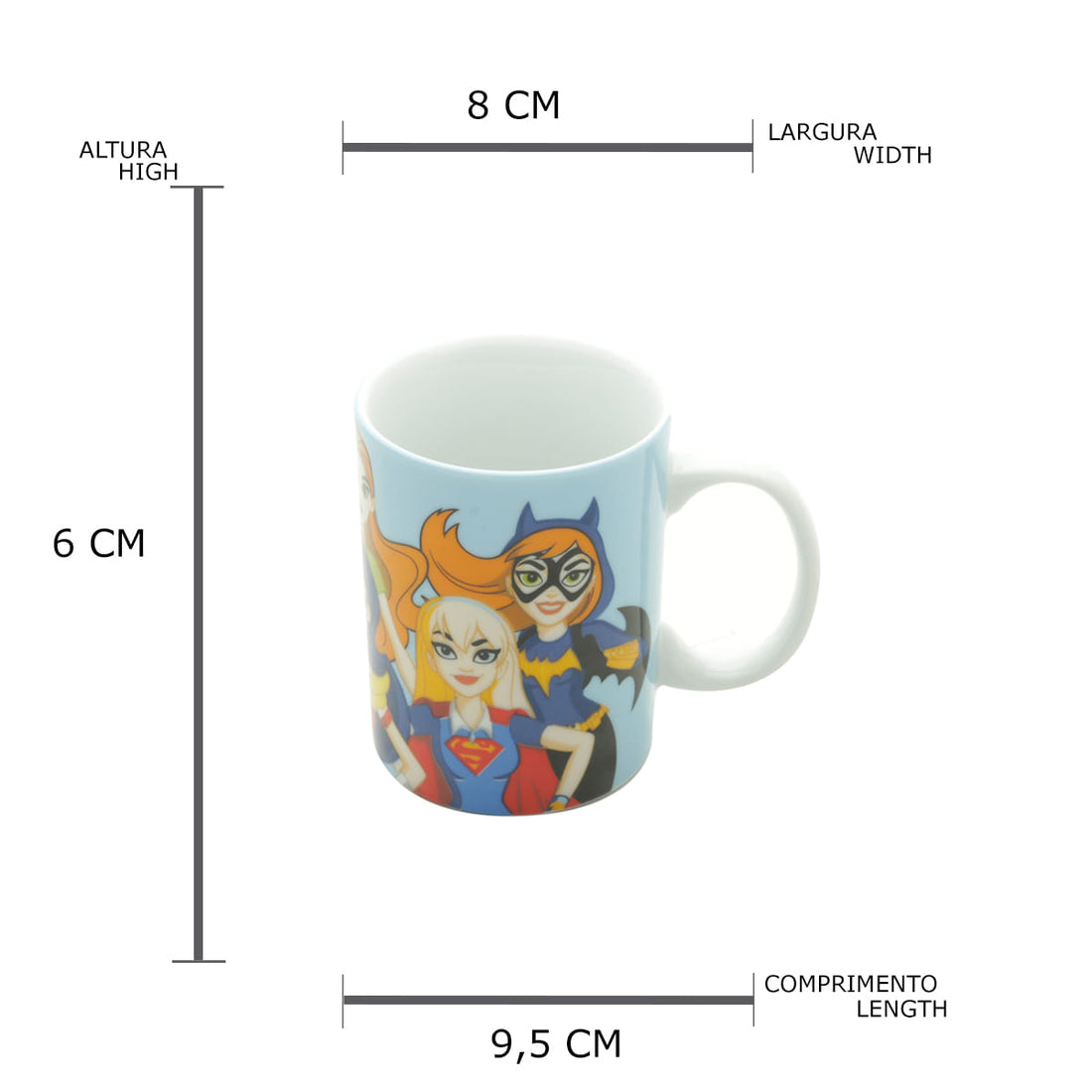 Caneca Mini DC Super Hero Girls