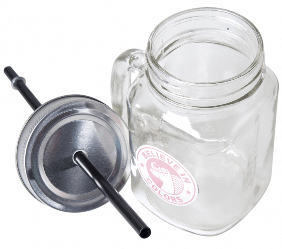 Caneca Pote com Canudo - Unicórnio Believe