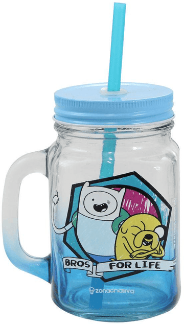 Caneca Pote - Vidro - Hora de Aventura