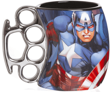 Caneca Soco Inglês - Capitão América