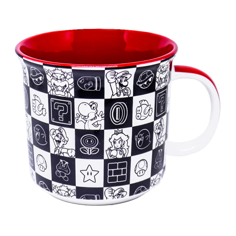 Caneca Super Mario Black
