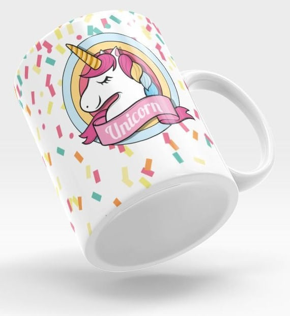 Caneca Unicórnio Confete
