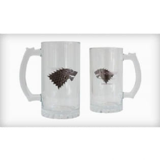 Caneca Vidro Game Of Thrones - Stark