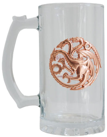 Caneca Vidro Game Of Thrones - Targaryen