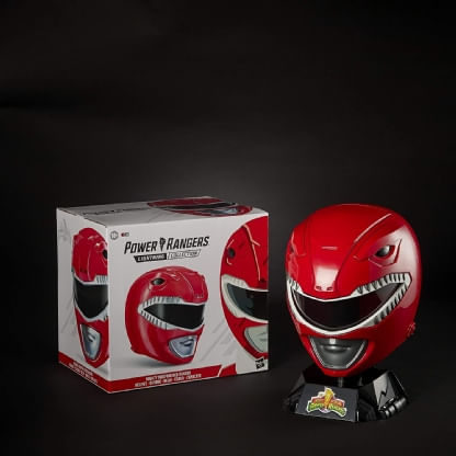 Capacete Power Rangers Lightning Ranger Vermelho