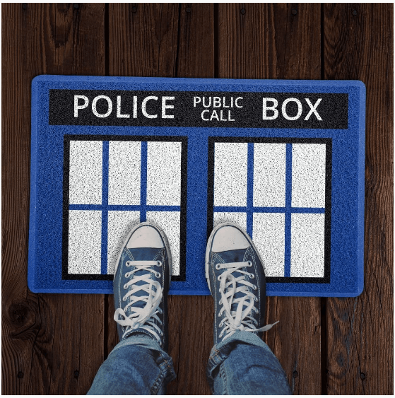 Capacho criativo - Doctor Who - Police Box