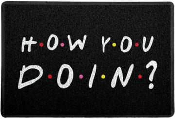 Capacho Criativo - How You Doin - Friends - Preto