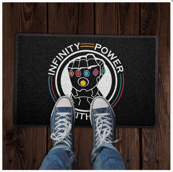 Capacho criativo - Manopla do Infinito