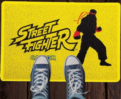 Capacho Criativo - Street Fighter - Ryu - Amarelo