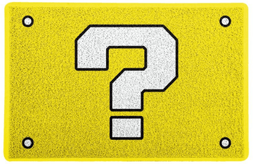 Capacho criativo - Super Mario - Interrogação