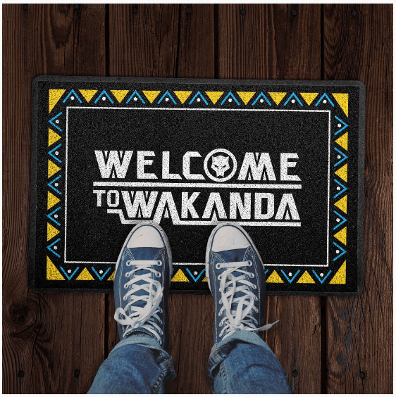 Capacho criativo - Welcome to Wakanda