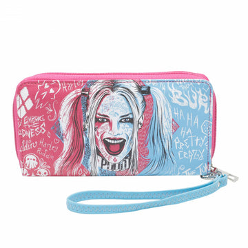 Carteira Pu WB Harley Quinn Graffiti Colorido