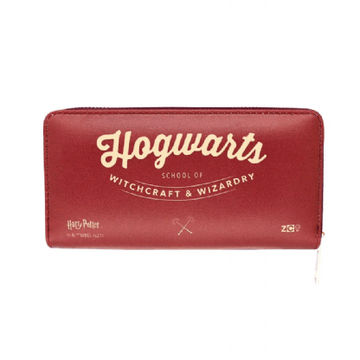 Carteira Vermelha Grande - Hogwarts
