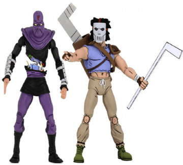 Casey Jones Vs Foot Soldier (Slashed) Cartoon 7 Figure - TMNT