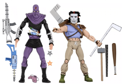 Casey Jones Vs Foot Soldier (Slashed) Cartoon 7 Figure - TMNT