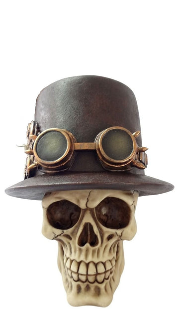 Caveira com Chapéu e Óculos
