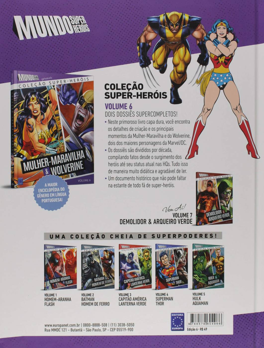 Coleção Super Heróis - Vol. 6 - Mulher Maravilha e Wolverine