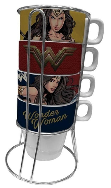 Conjunto de Xícaras da Mulher-Maravilha