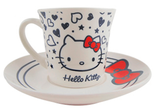 Conjunto de Xícaras - Hello Kitty