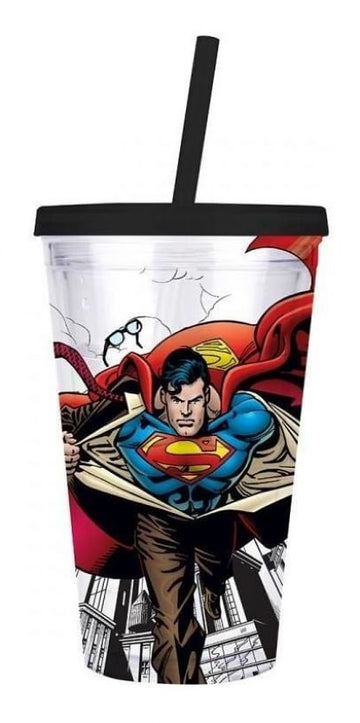 Copo canudo - Superman transformation