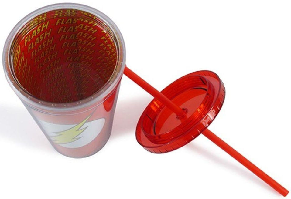 Copo Com Canudo e Tampa e Canudo - Flash