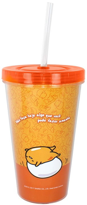 Copo com Canudo Gudetama