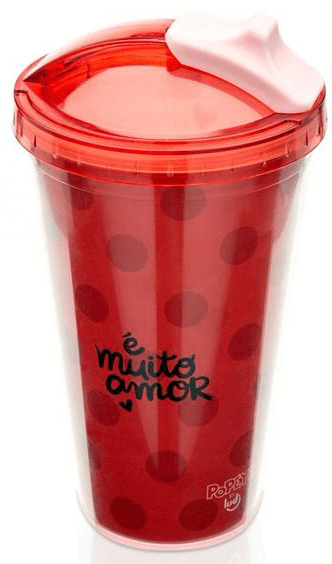 Copo com Canudo Retrátil Popeye - OLIVIA