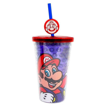 Copo com canudo - Super Mario