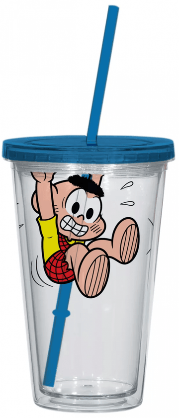 Copo Com Canudo - Turma da Mônica - Cascão